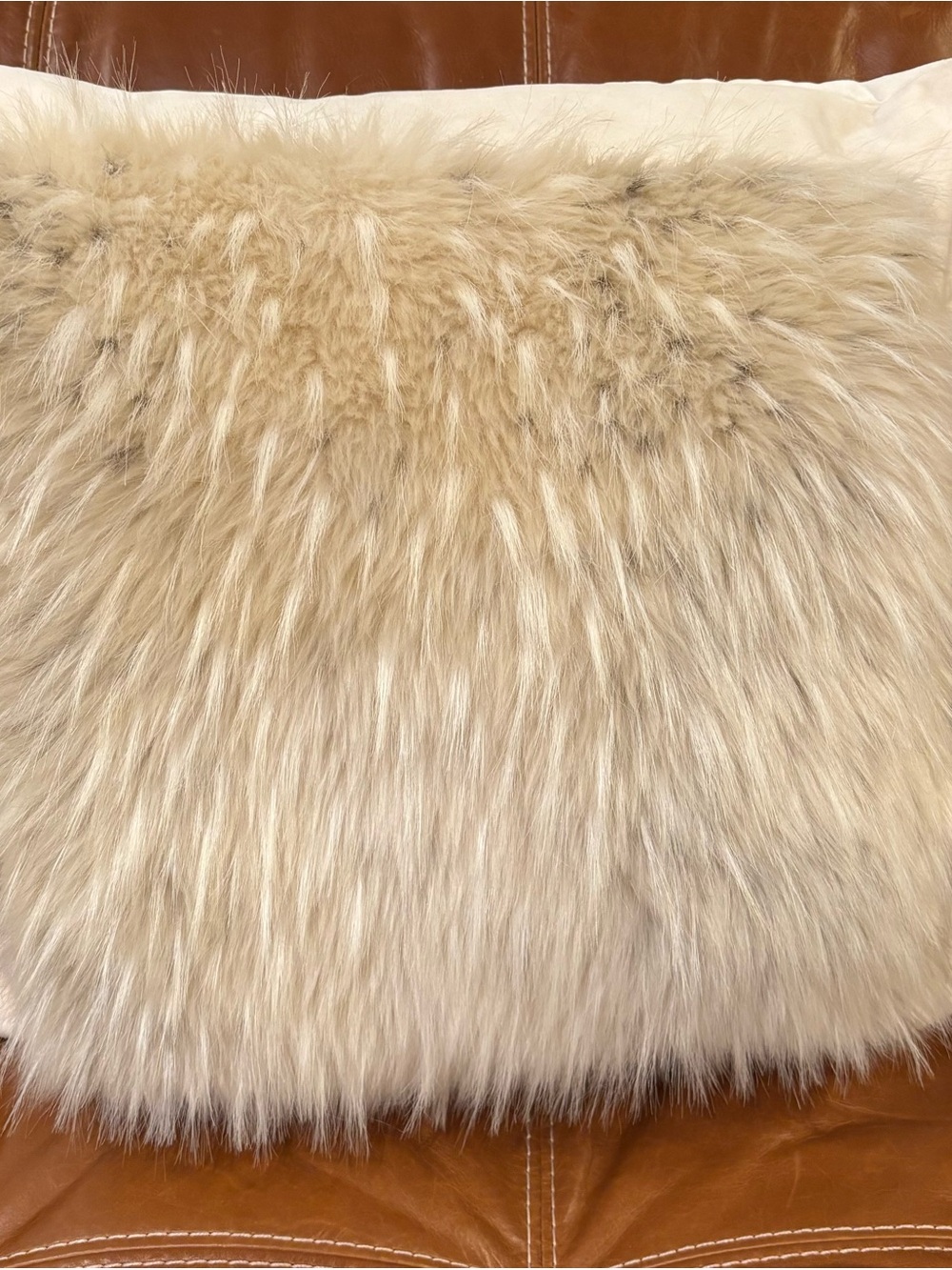 Dennis Basso Set of 2 Faux Fur Pillows NWOT
